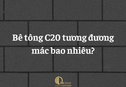 [GIẢI ĐÁP] Bê tông C20 tương đương mác bao nhiêu?